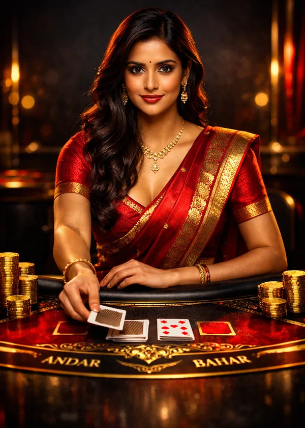 Live Andar Bahar card game by Ezugi on Play99exch casino ID